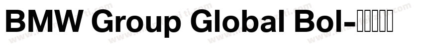 BMW Group Global Bol字体转换